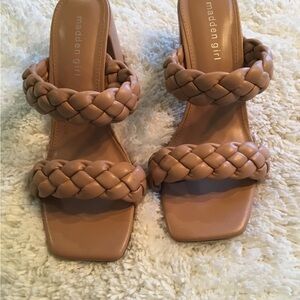 Madden Girl Brown Braided Women's Sandals Size 10